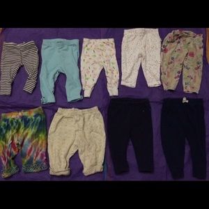 Baby girl pants lot